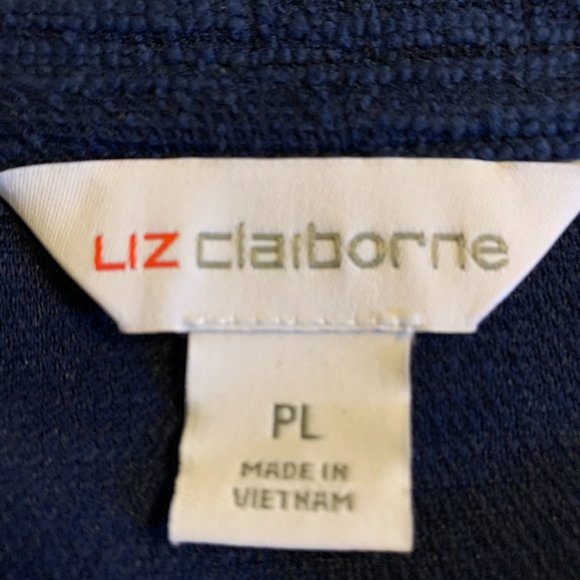 Liz Claiborne Navy Dress Petite large - Picture 3 of 3